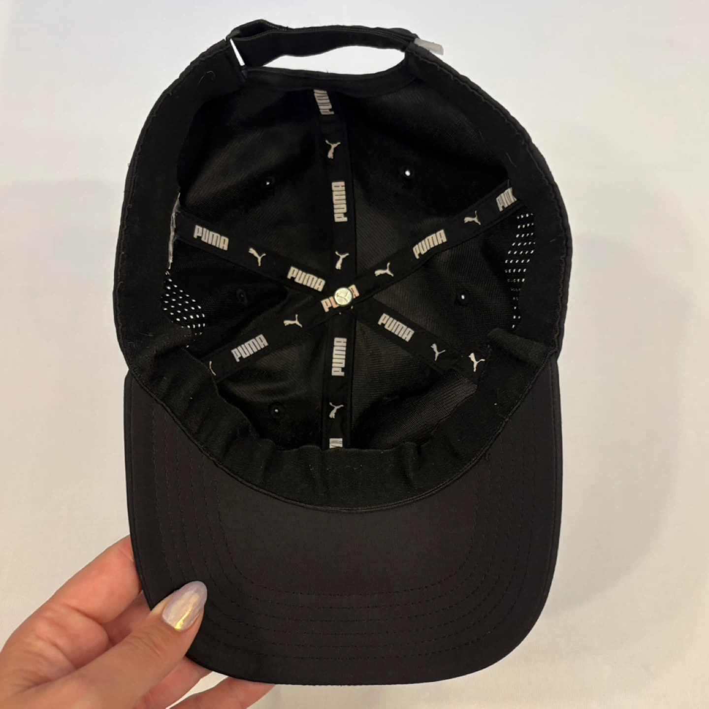 PUMA Black Performance Baseball Cap Strapback Monochrome - photo 5