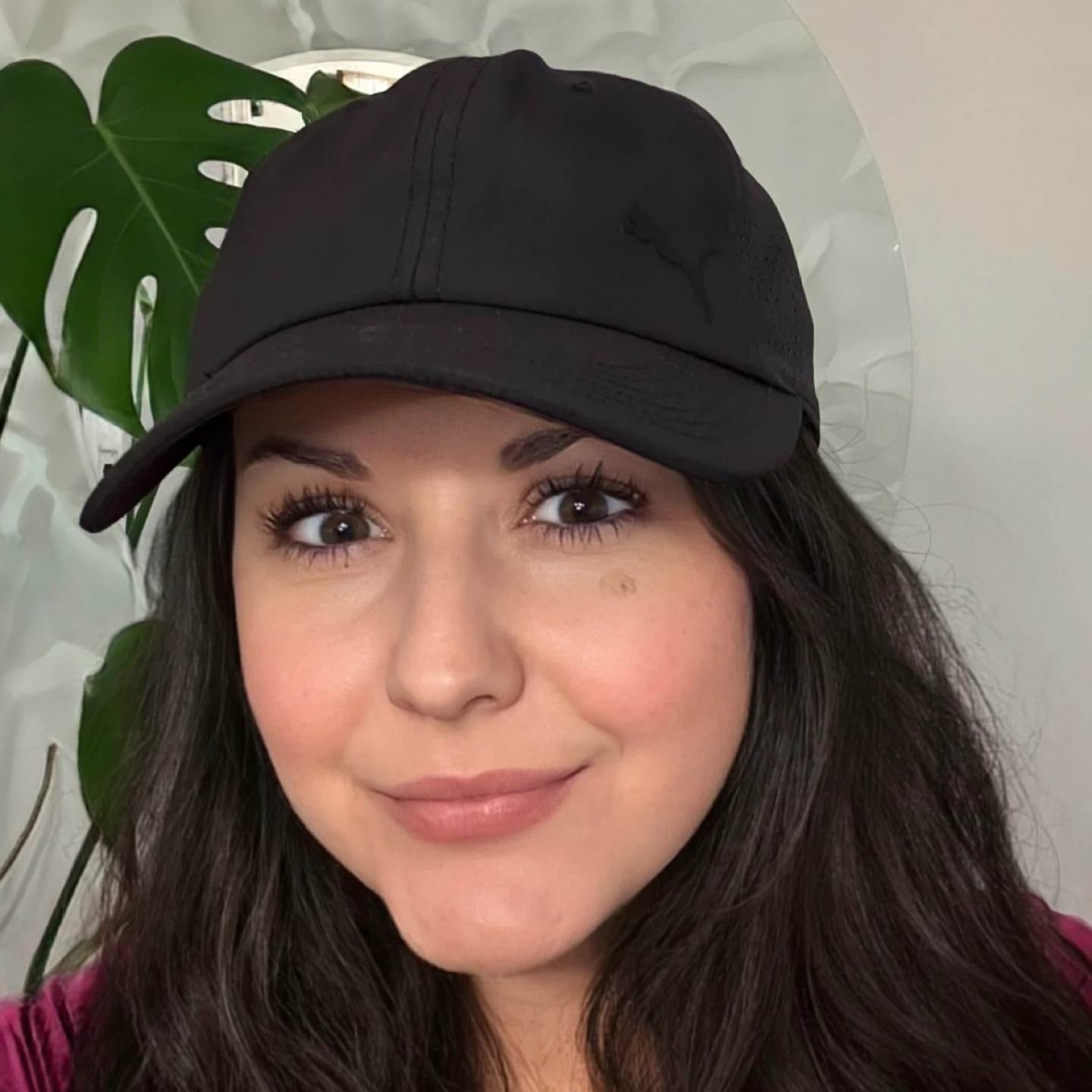 PUMA Black Performance Baseball Cap Strapback Monochrome