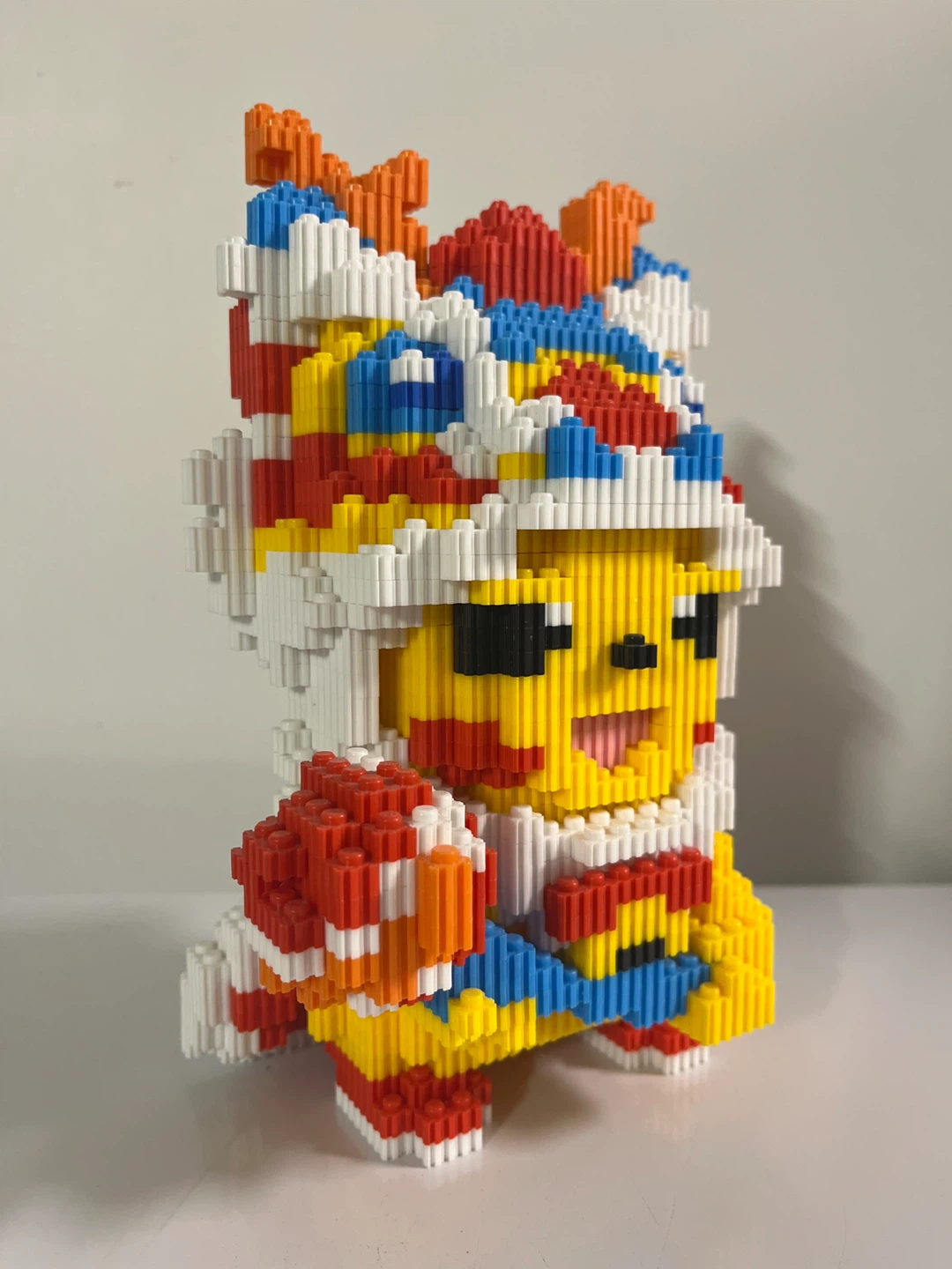 🥕 Pikachu Lion Dance Block Figurine - photo 2