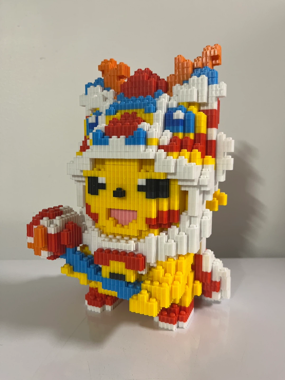 🥕 Pikachu Lion Dance Block Figurine
