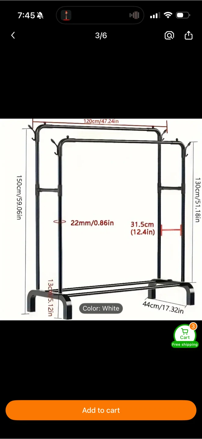 Double Clothes Rack / Garment Organizer - MUST GO! - photo 3