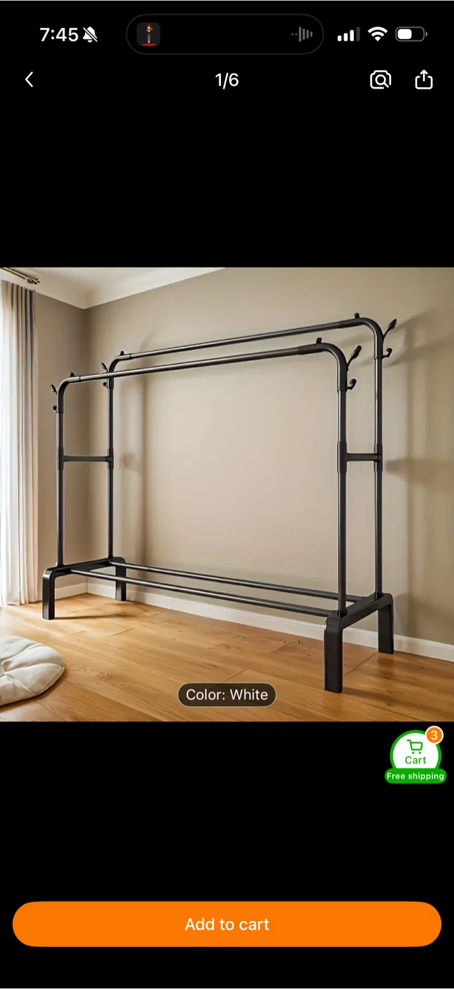 Double Clothes Rack / Garment Organizer - MUST GO!