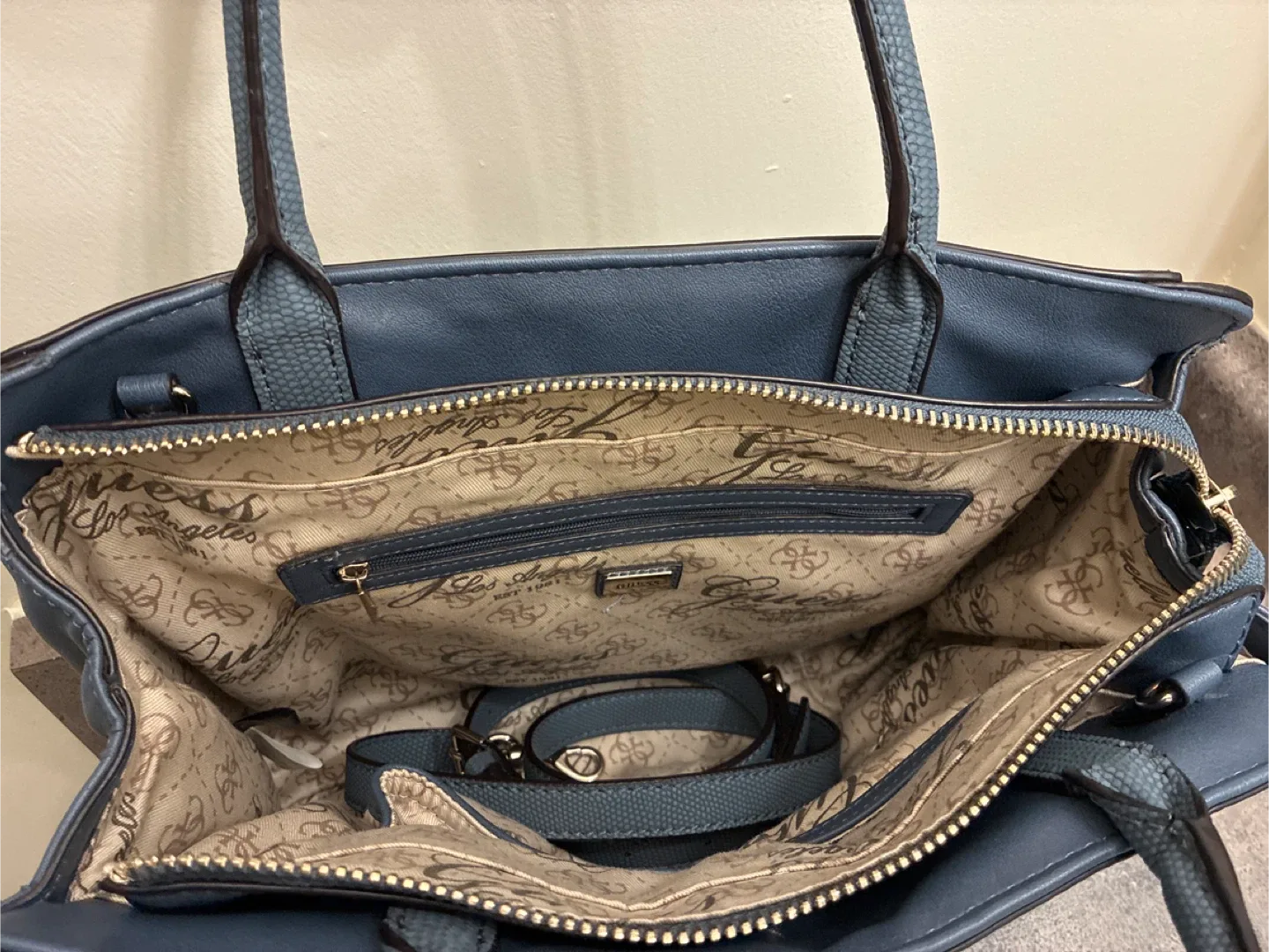 Guess Blue Satchel Bag image indicator(3)