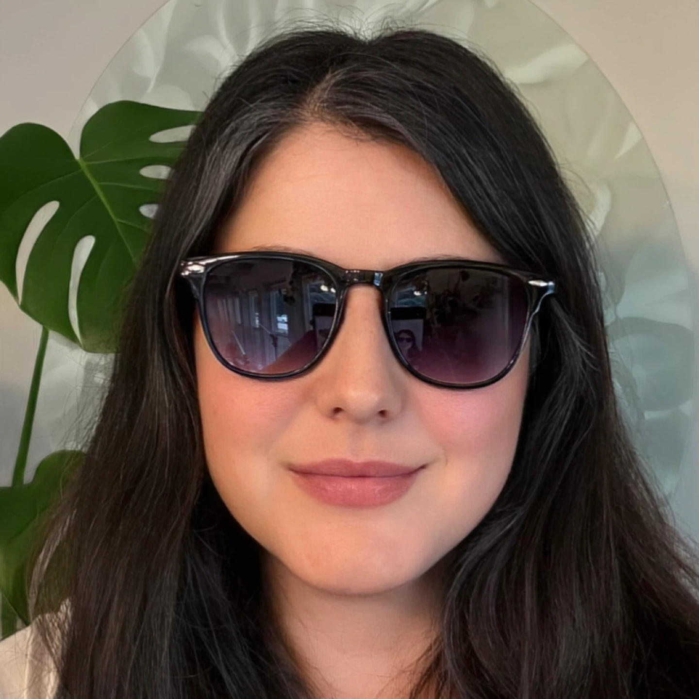 Meet Glasses Classic Black Gradient Sunglasses Round Frame 8