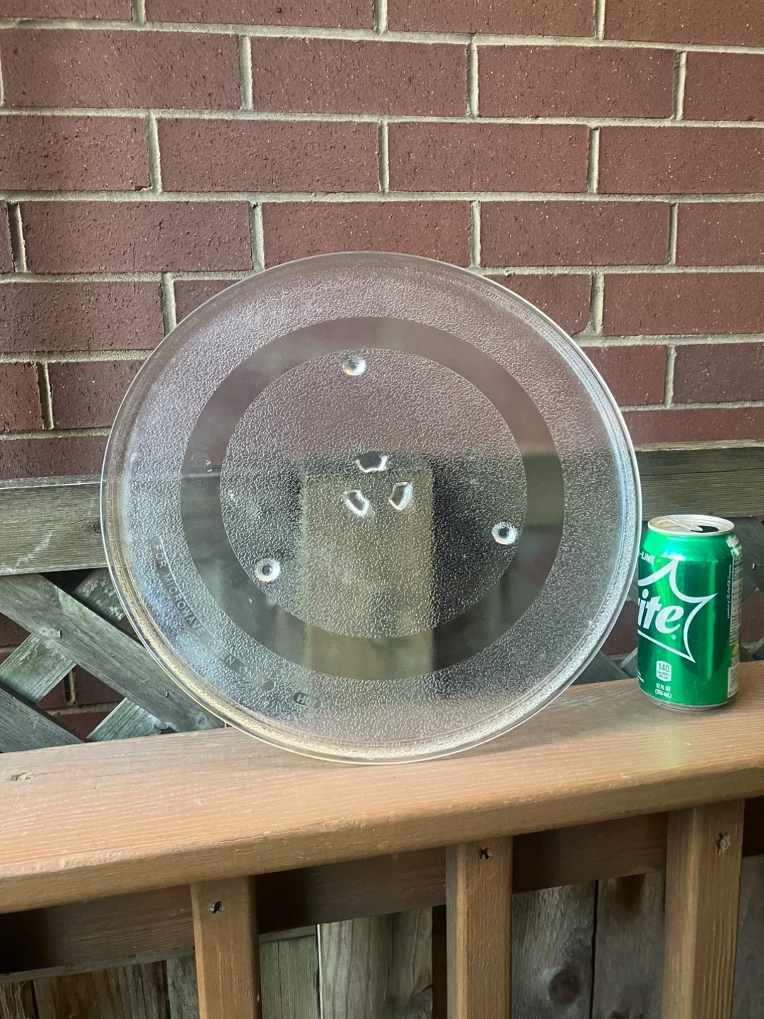 14-1/8” Glass Microwave Turntable Plate - Excellent Condition image indicator(3)