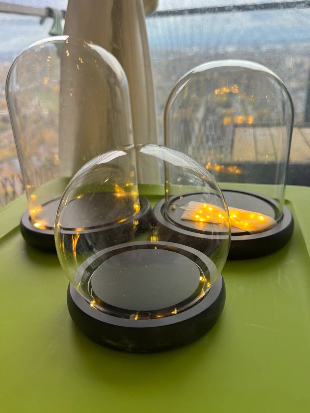 Glass Cloche with LED Lights thumbnail