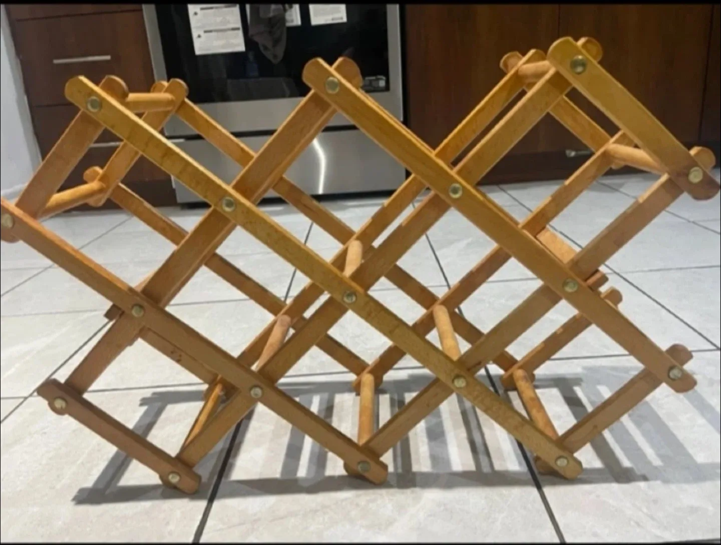 Wooden Wine Rack - Holds 10 Bottles 🥕 image indicator(2)