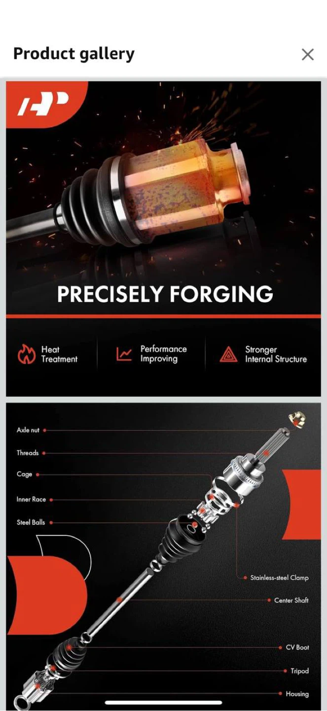 A-Premium CV Axle Shaft Assembly — Compatible with Hyundai Santa - photo 4