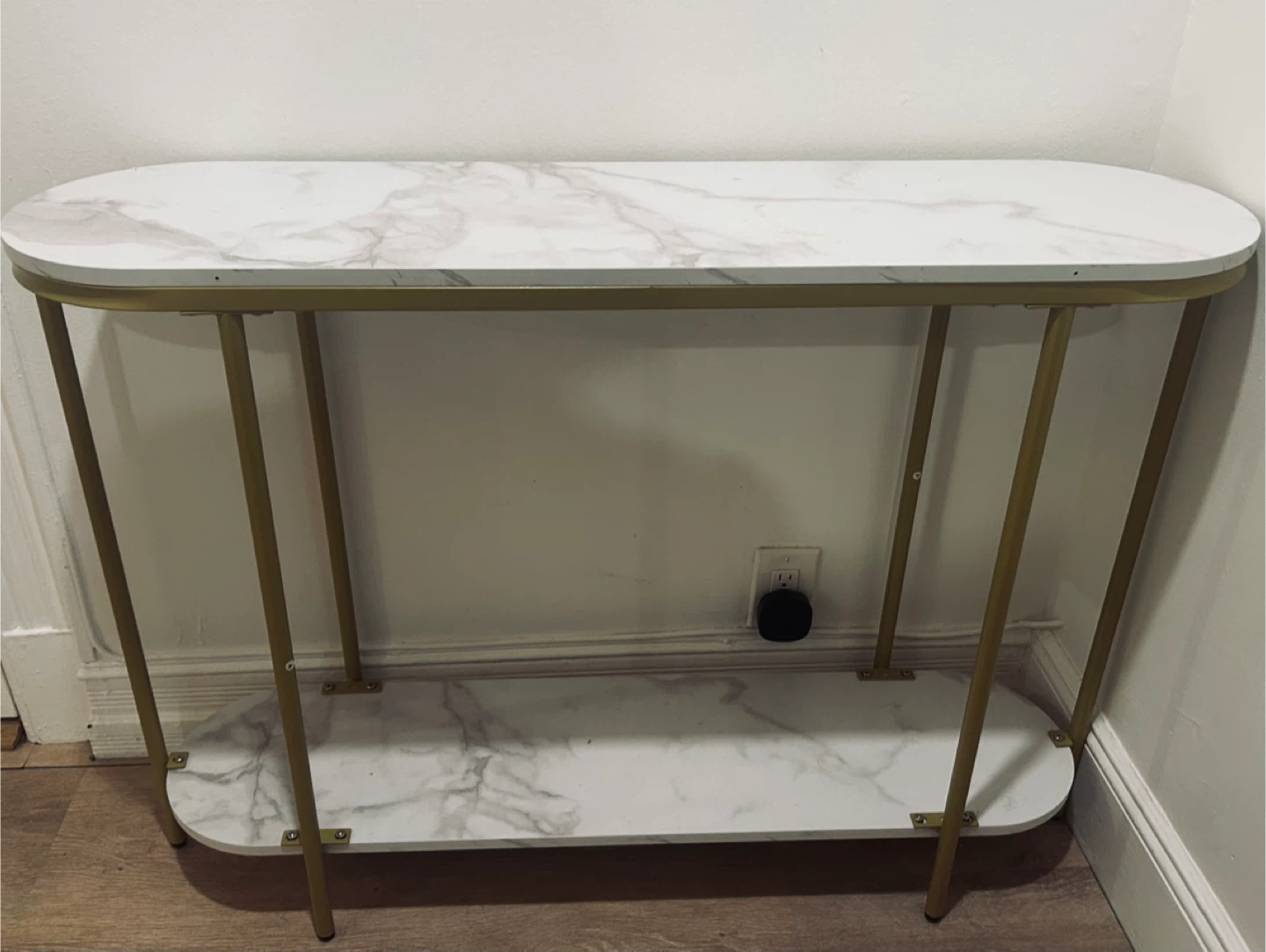 Marble & Gold Console or Entryway Table