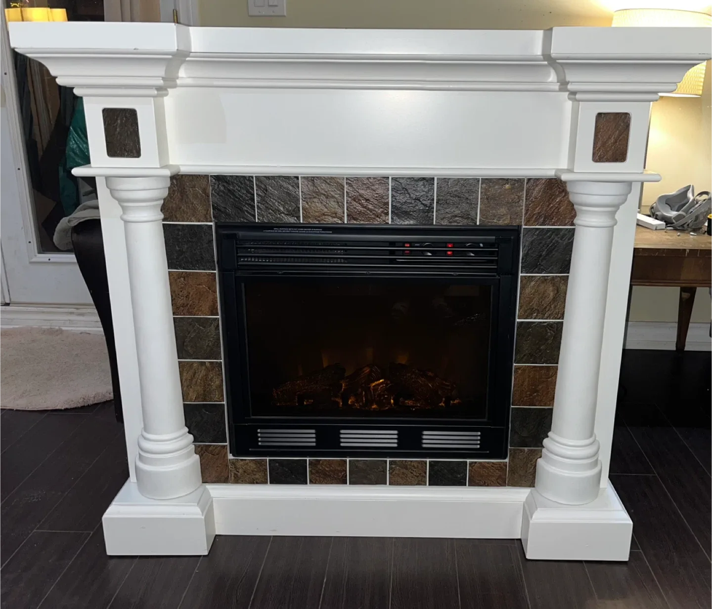 Electric Fireplace with Remote image indicator(3)