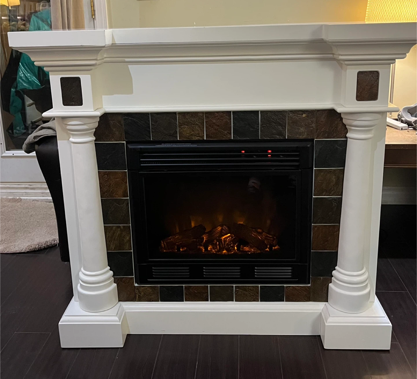 Electric Fireplace with Remote