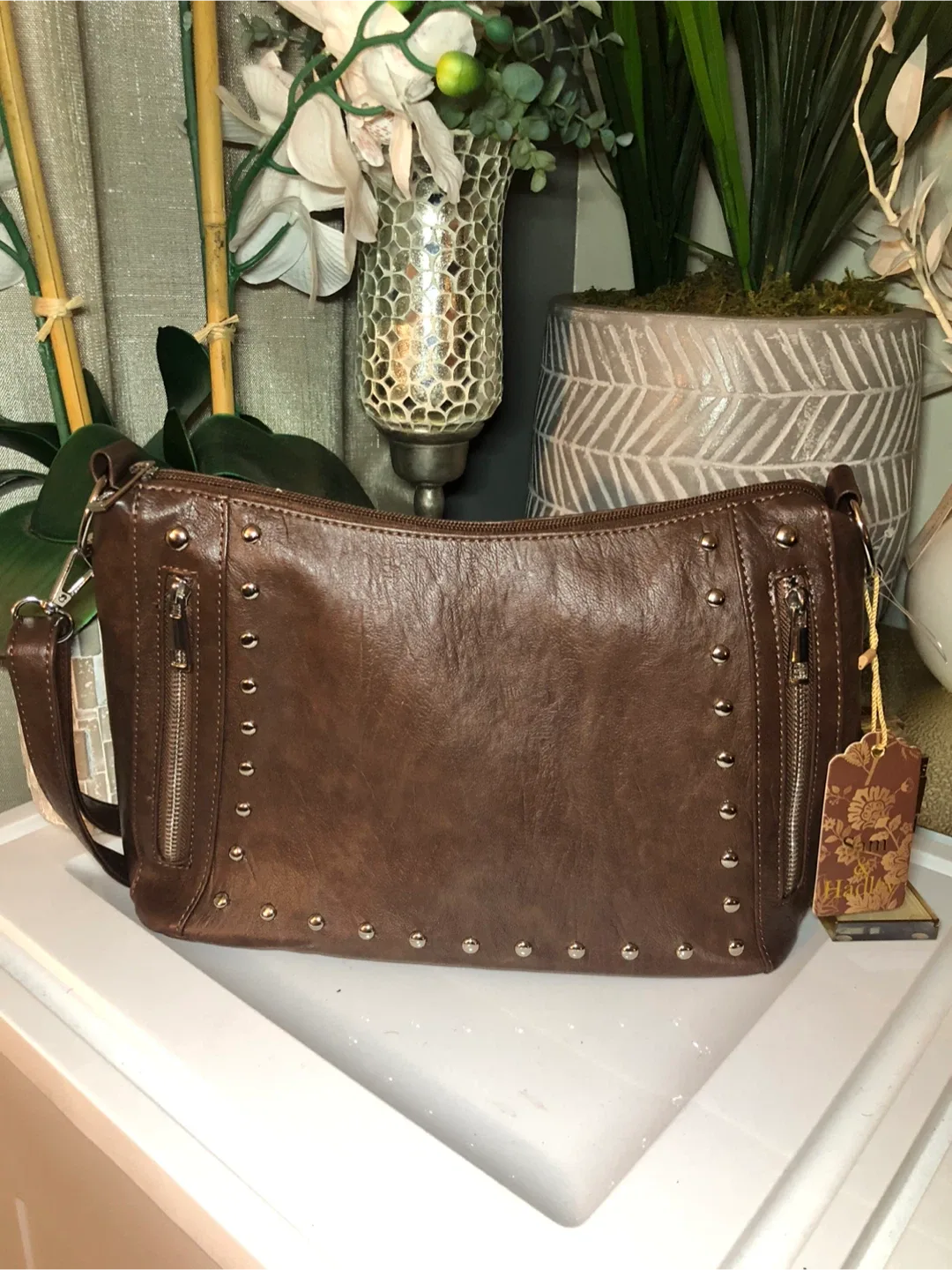 Brahmin Style 4363453 Brown Leather Shoulder Bag thumbnail