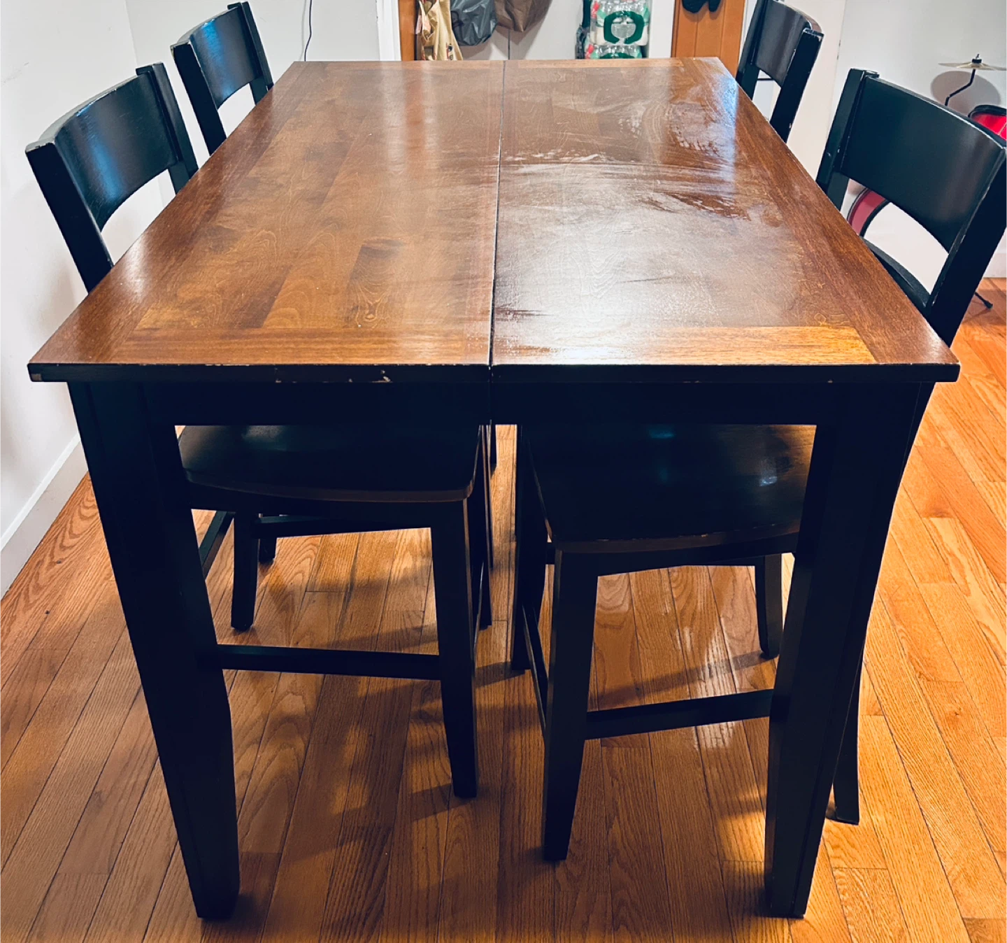 Dining Table Set with 4 Chairs - Wood - photo 2