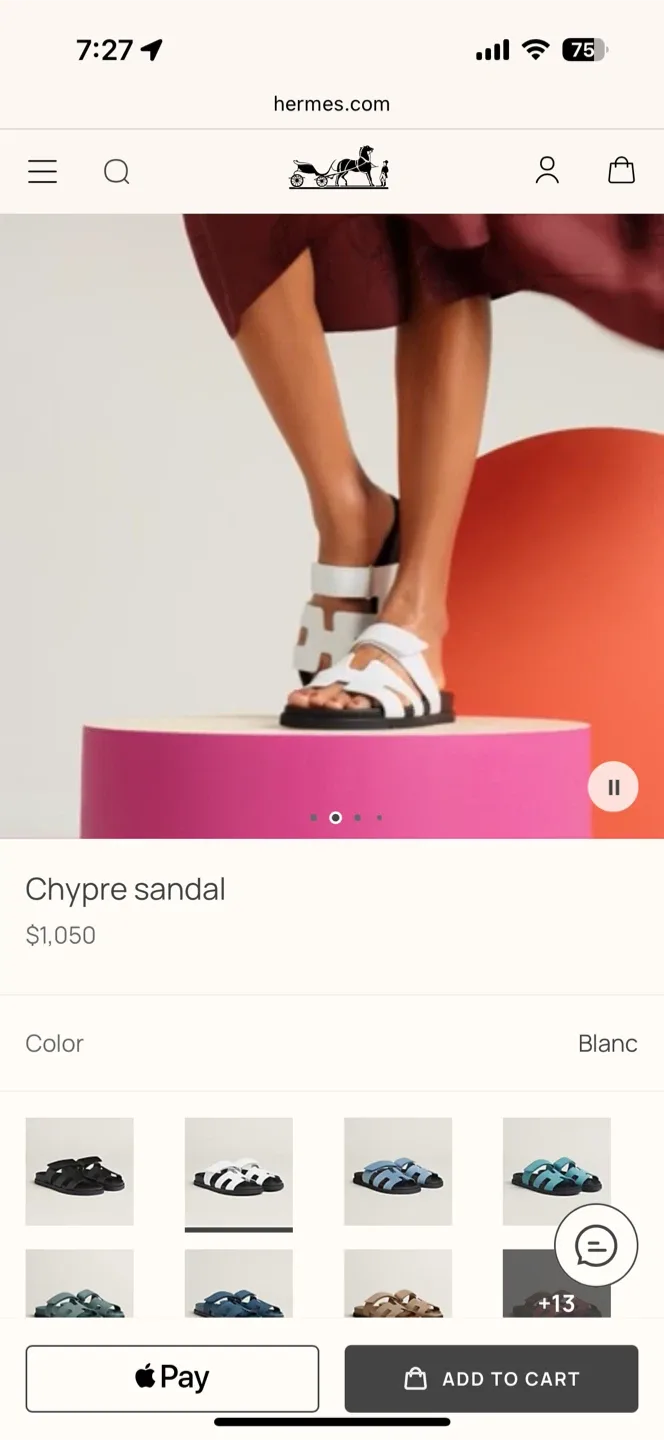 Hermes Chypre Sandals image indicator(6)