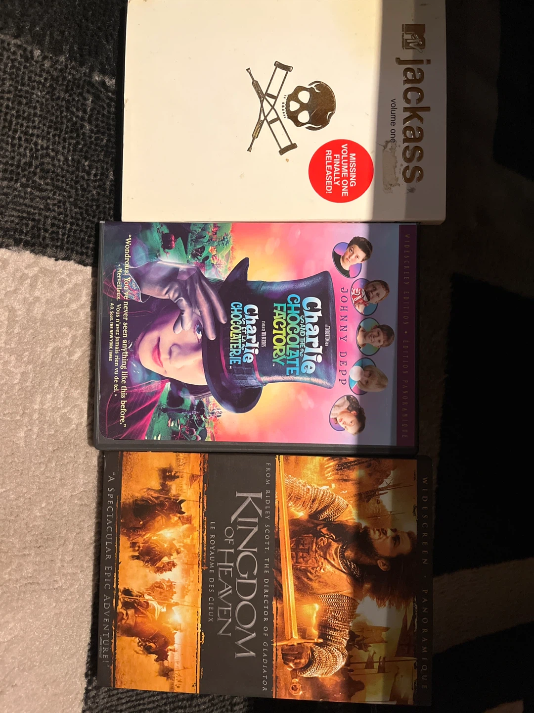 $5 each—DVD Bundle: Jackass, Charlie, Kingdom of Heaven - photo 2