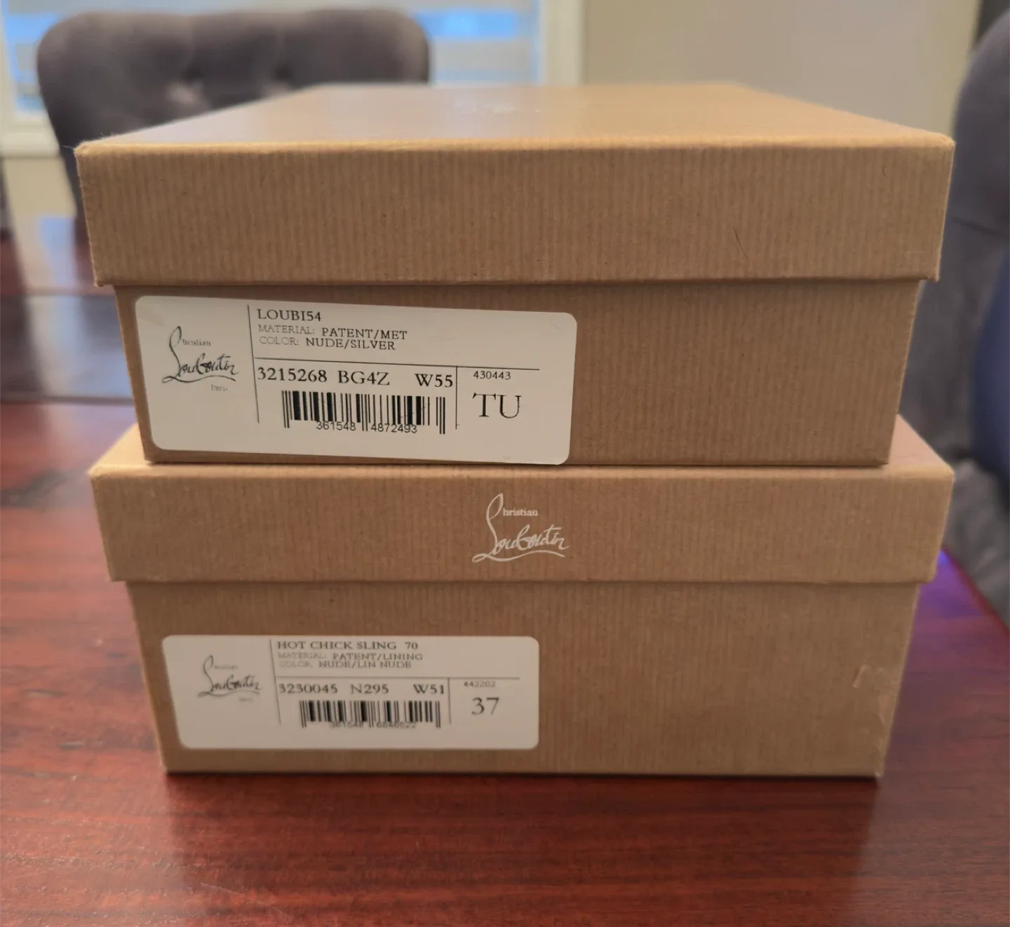 Christian Louboutin Hot Chick Sling Size 37 Nude image indicator(5)