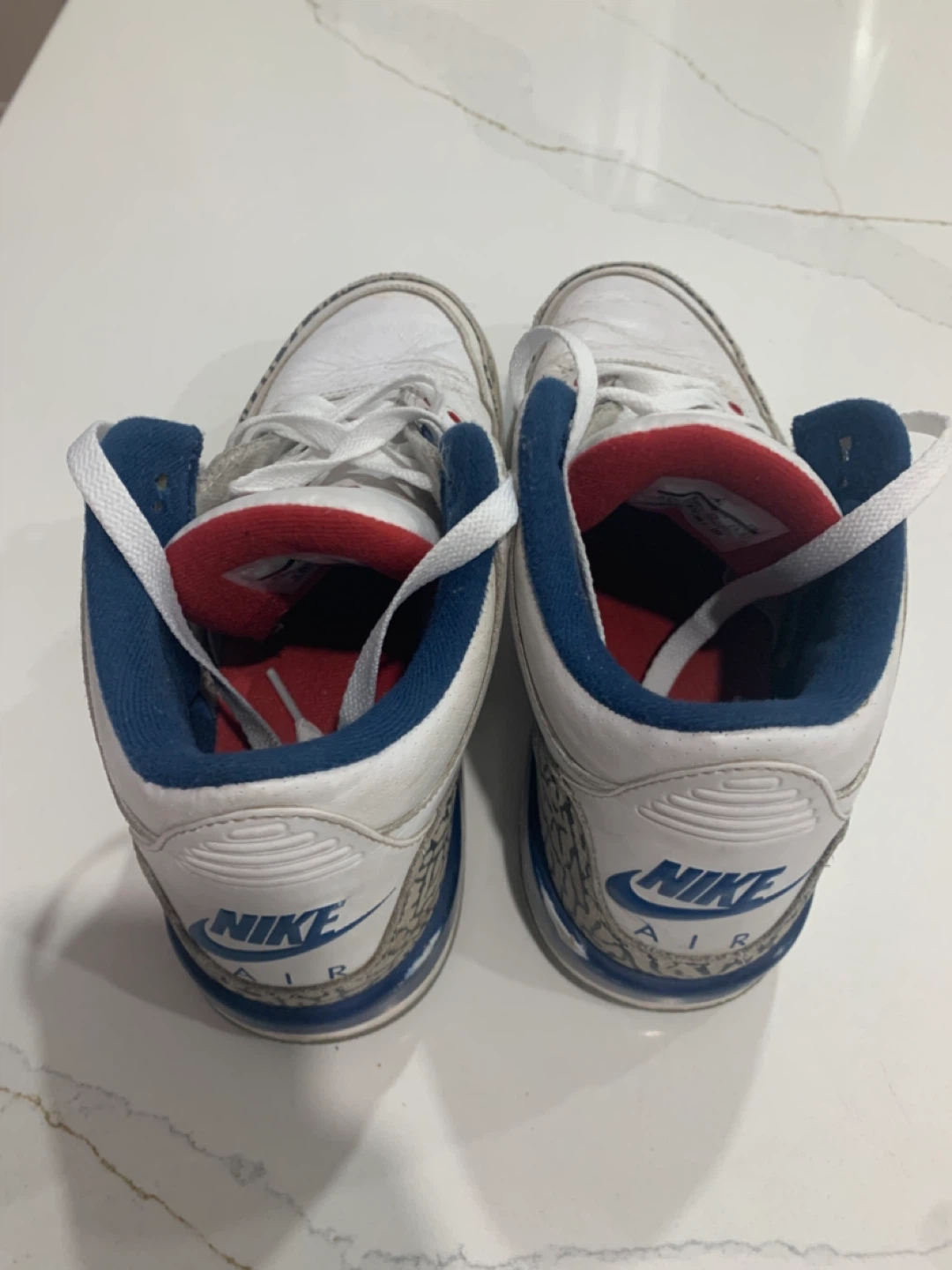 Pre-worn Nike Air Jordan 3 Retro True Blue OG 2016 size 6.5Y - photo 4