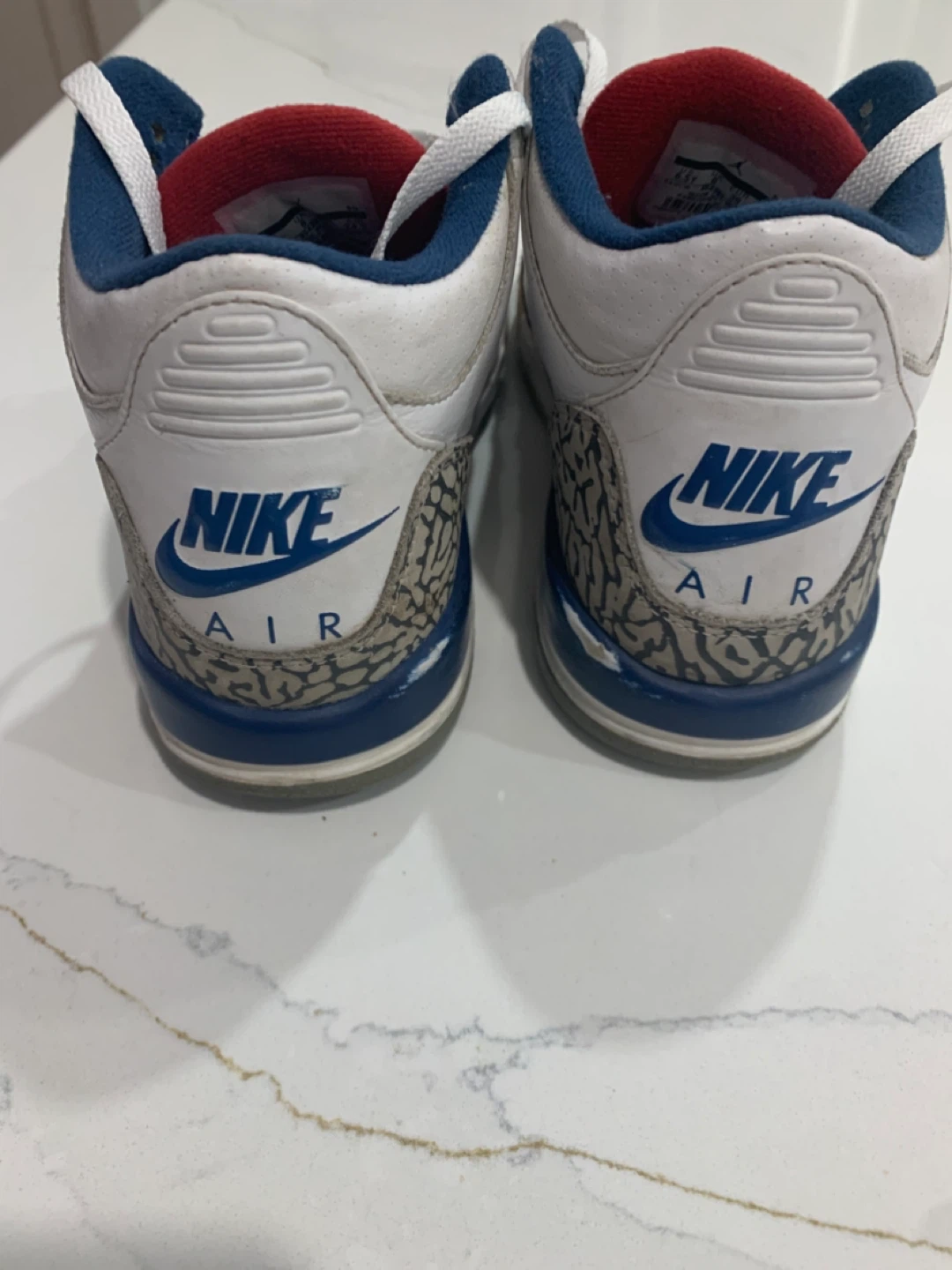 Pre-worn Nike Air Jordan 3 Retro True Blue OG 2016 size 6.5Y - photo 3