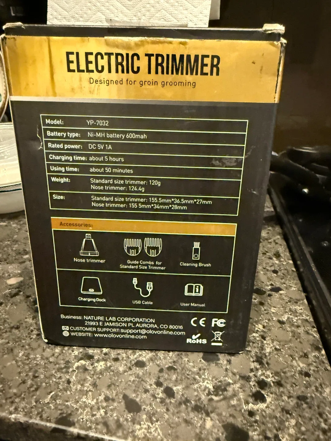 OLOV Electric Trimmer YP-7032 image indicator(2)