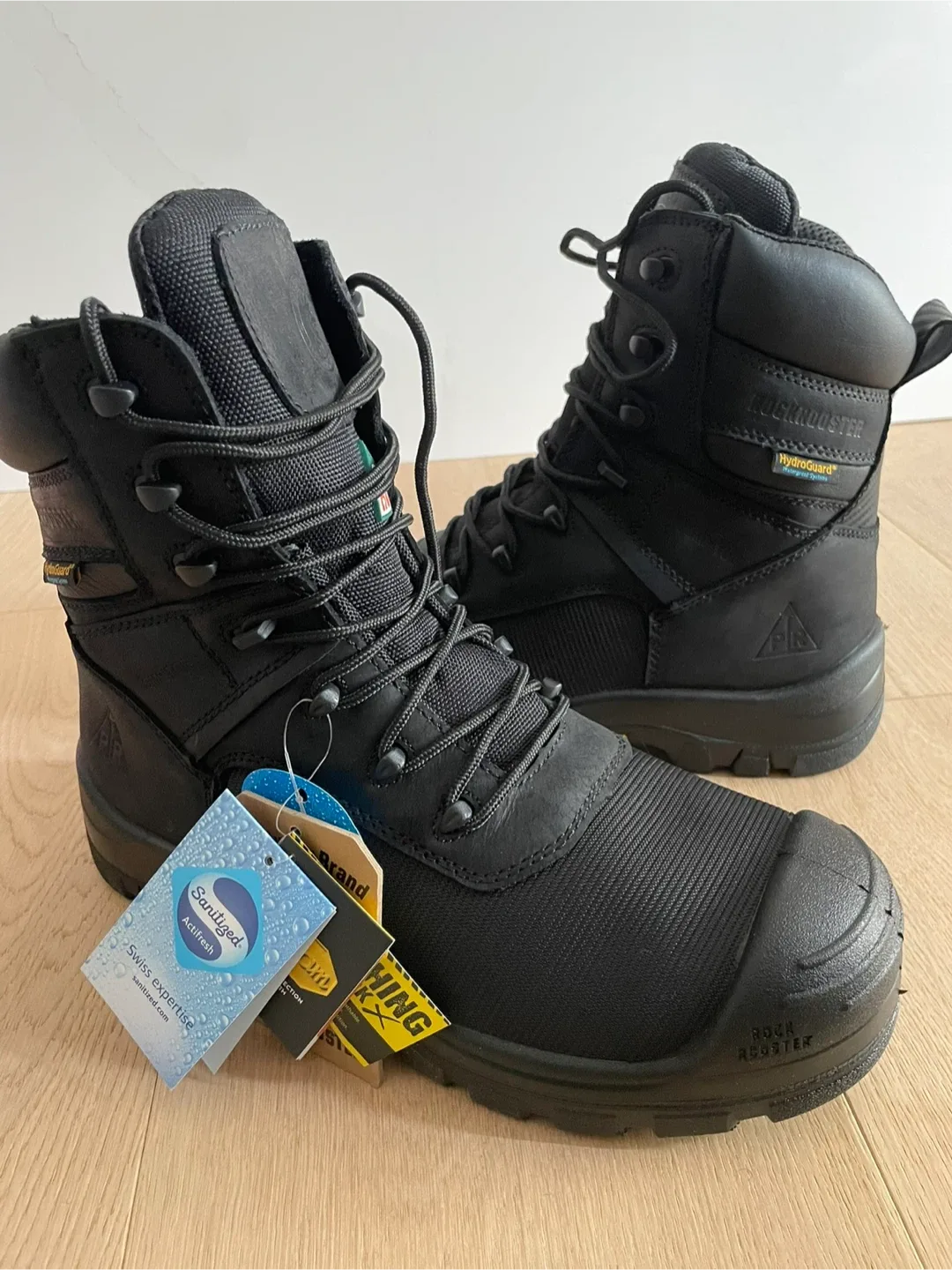 ROCKROOSTER Beaufort CSA Men's Work Boots, 8" Waterproof, Black image indicator(6)