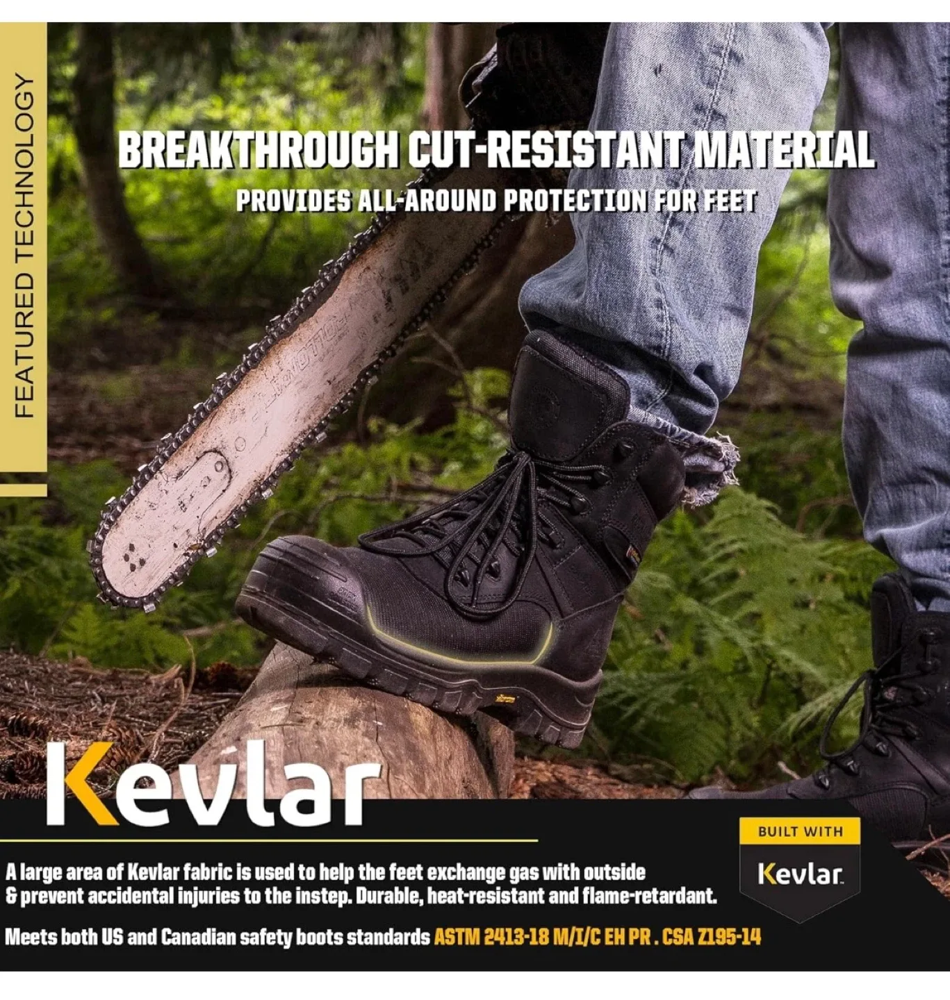 ROCKROOSTER Beaufort CSA Men's Work Boots, 8" Waterproof, Black image indicator(10)