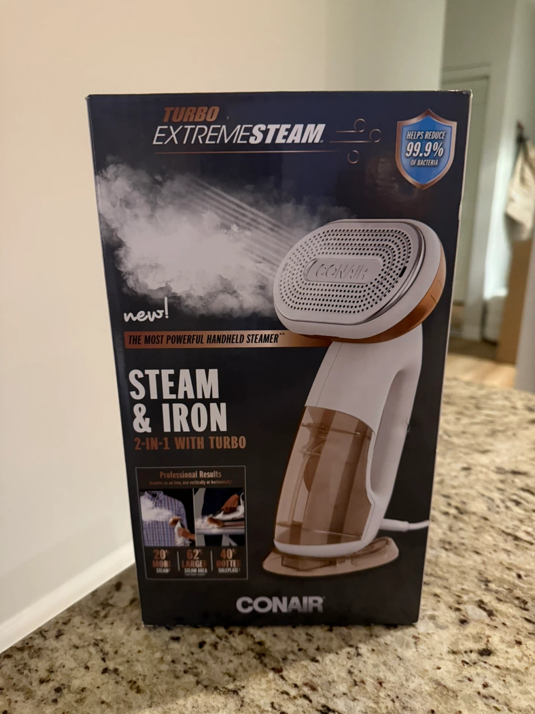 Steam iron - Conair Turbo ExtremeSteam 2-in-1 Steamer & Iron - photo 3