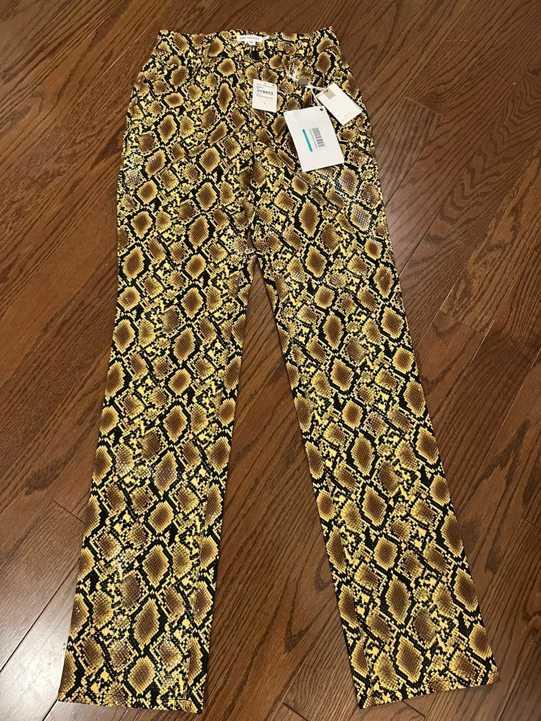 New Good American Snake Faux Leather Pants image indicator(3)