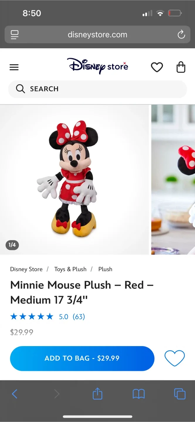 Disney Minnie Mouse Plush image indicator(4)