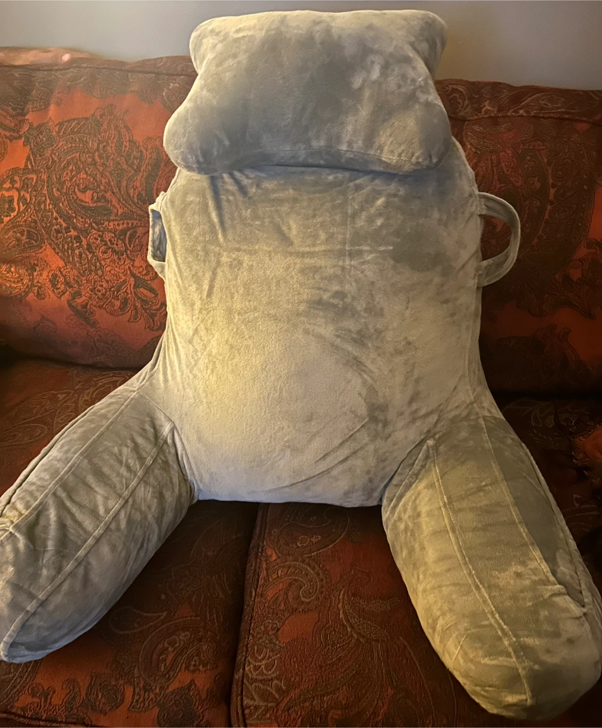 Cozy Backrest Pillow with Arms – New!