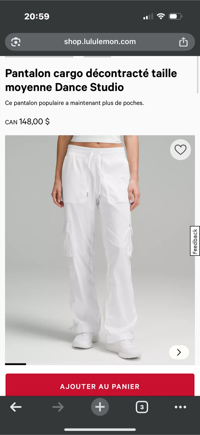 Lululemon Dance Studio Cargo Pants