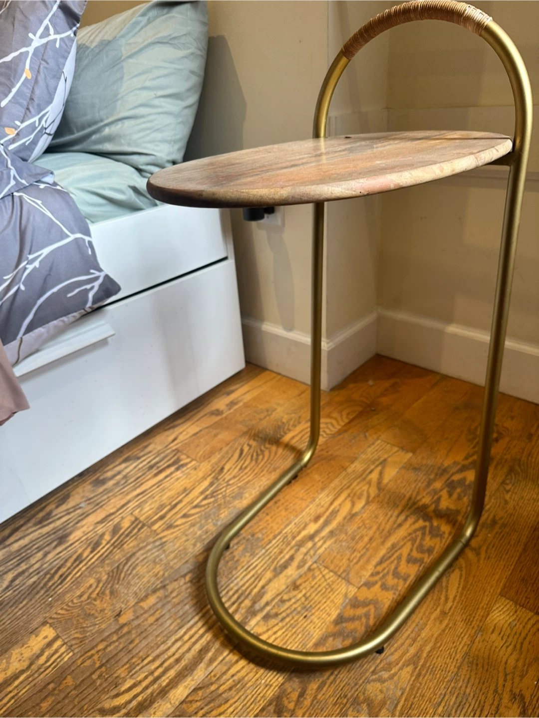 Side -Table Wood/Brass - photo 2