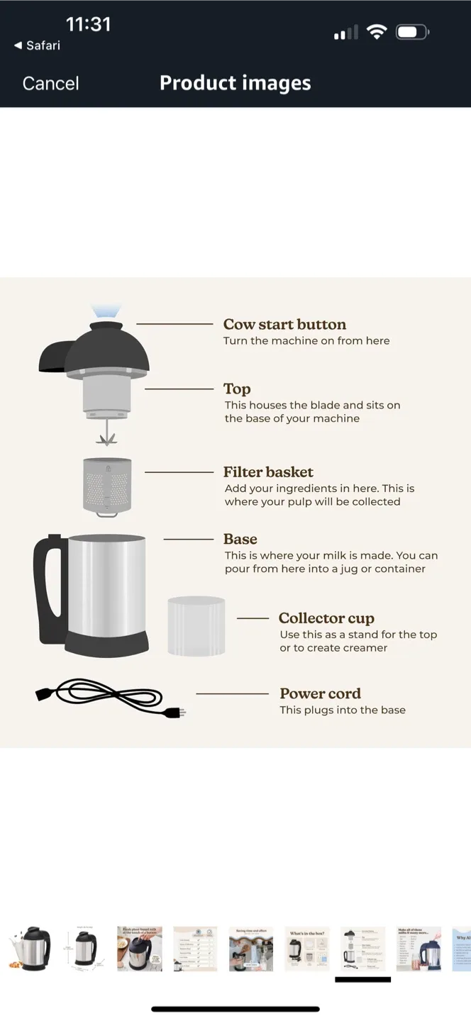 Almond Cow Plant-Based Milk Maker image indicator(2)