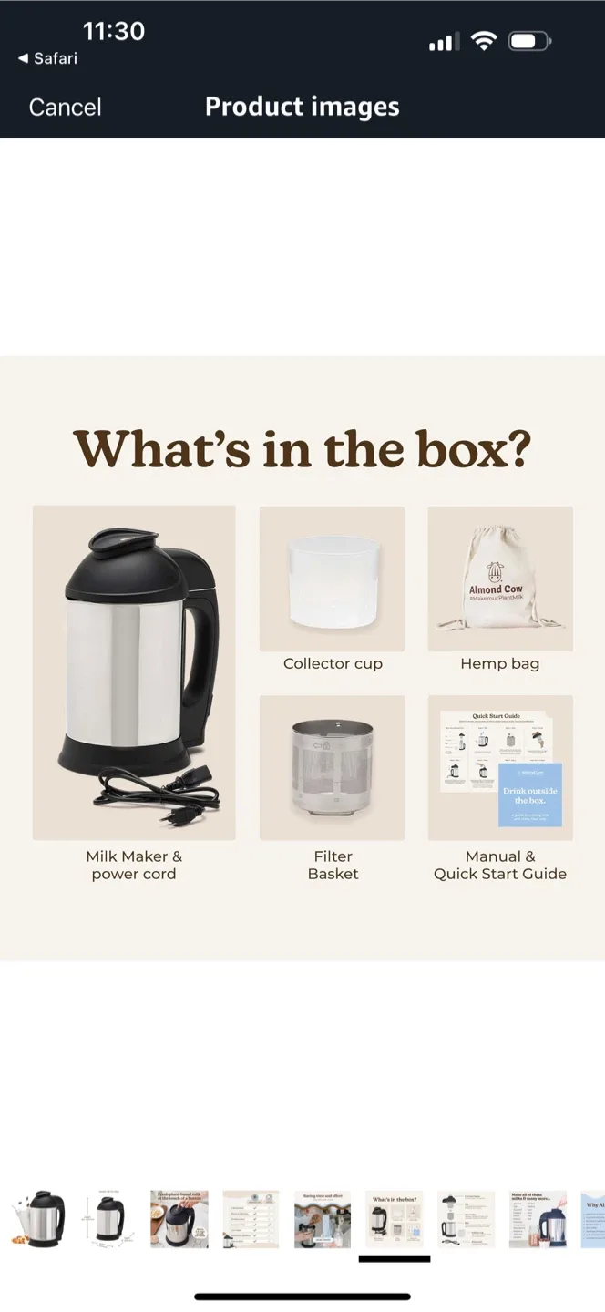 Almond Cow Plant-Based Milk Maker image indicator(4)