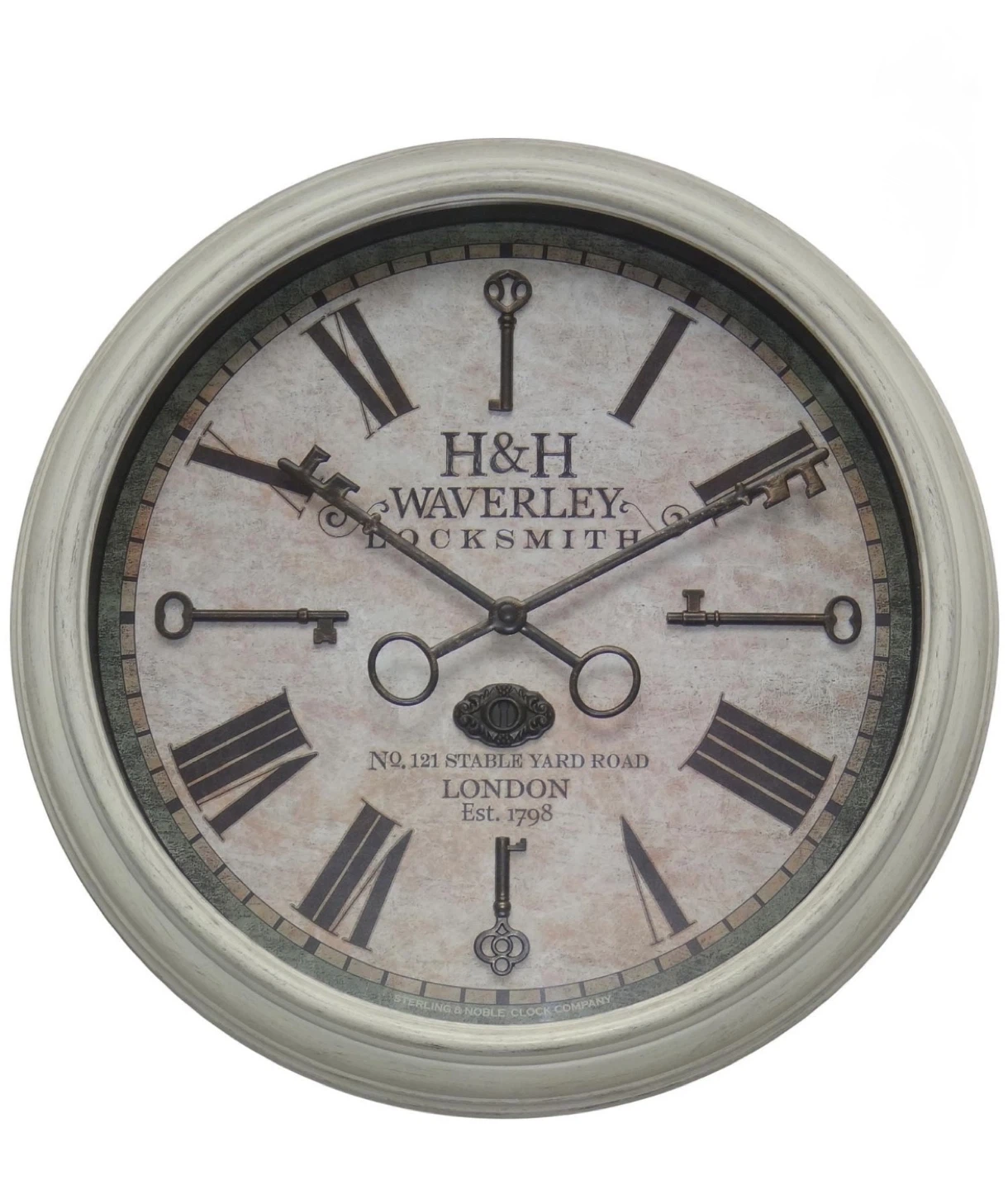 H&H Waverley Locksmith Wall Clock - Like New!