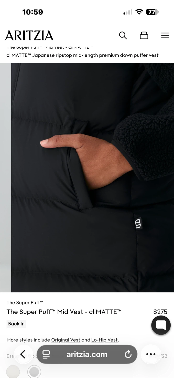 Aritzia The Super Puff™ Mid Vest - cliMATTE™ - photo 3
