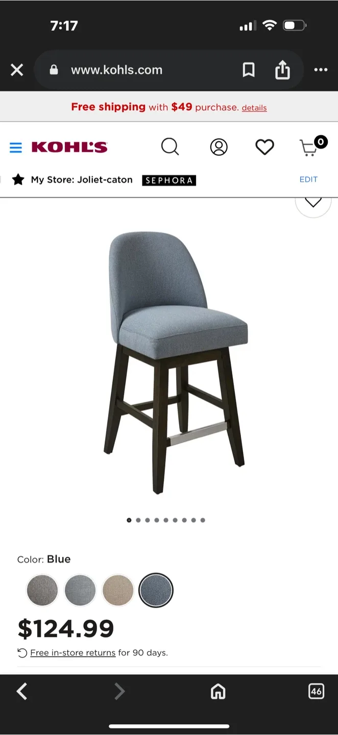 Madison Park Harmony Counter Stool  (Set of 2) image indicator(6)