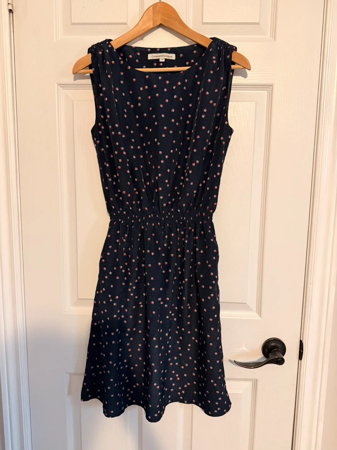 Pretty Navy Print Dress - Size S image indicator(2)