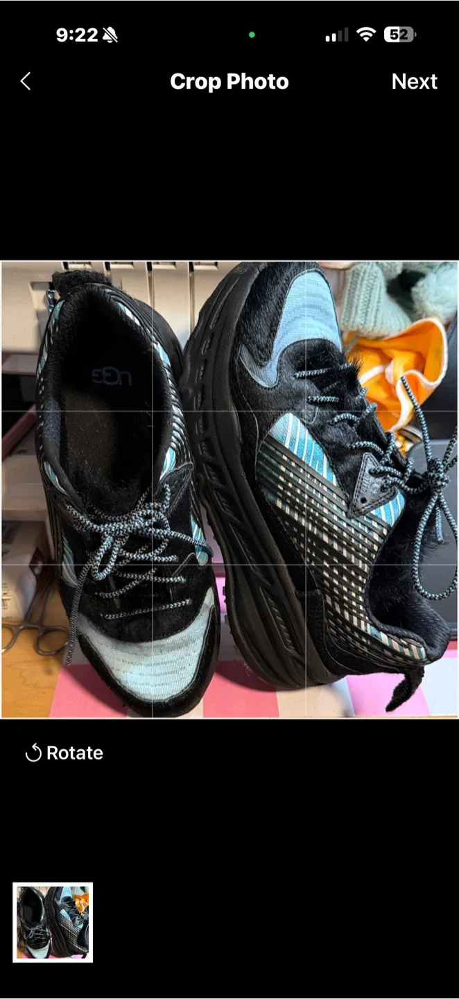 Ugg Black & Blue Sneakers - Women's Size 6 image indicator(4)