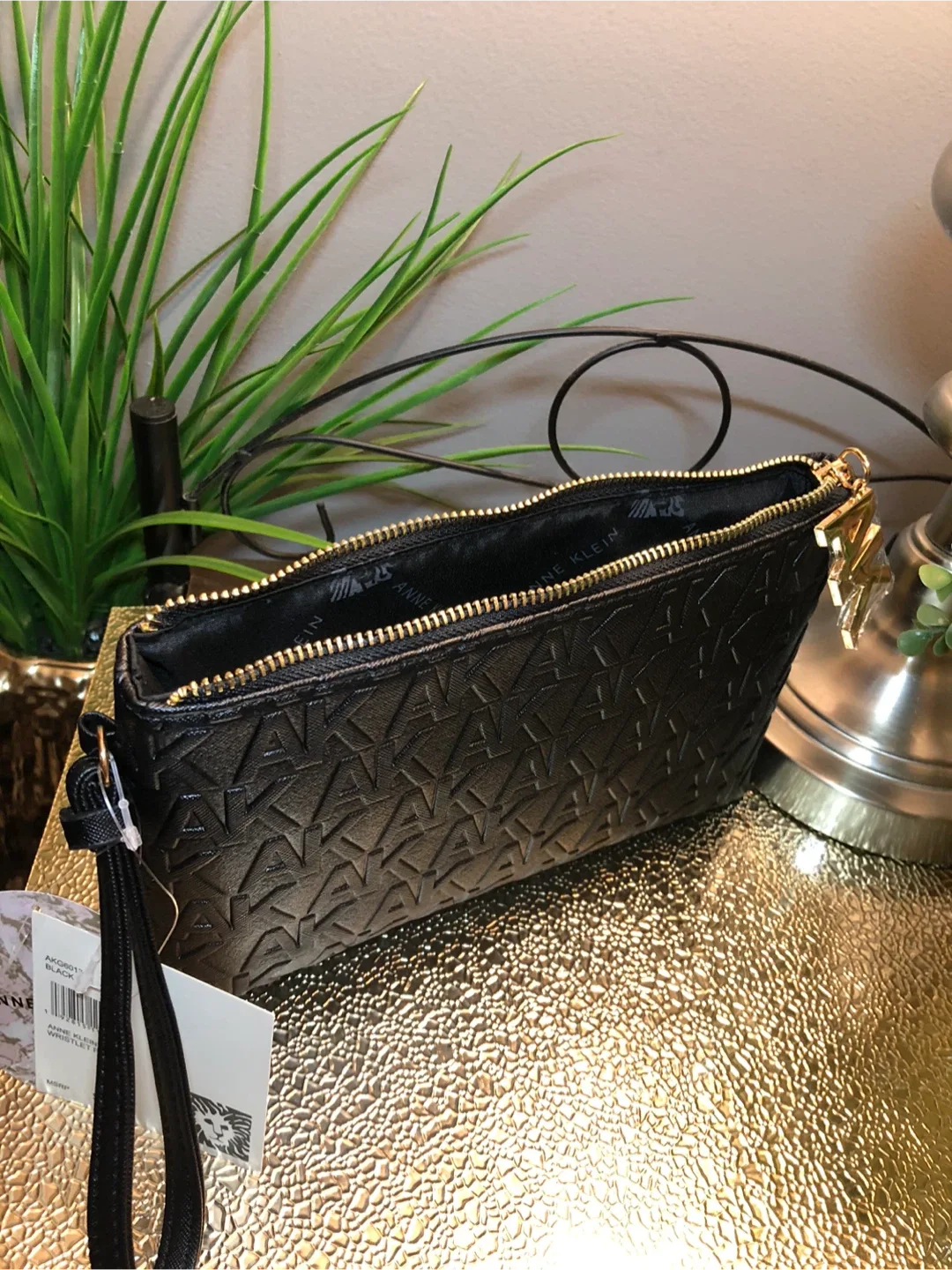 Anne Klein AK6013 Black Wristlet Pouch - New image indicator(4)