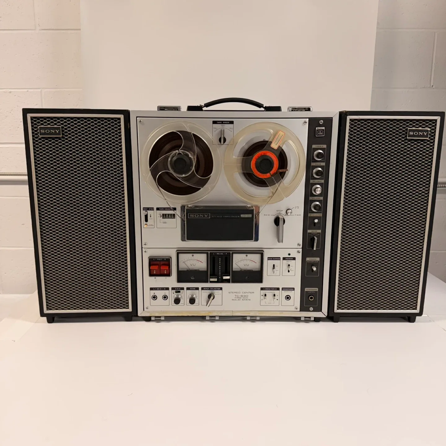 Sony TC-630 Reel-to-Reel Tape Recorder + Original Sony Speakers thumbnail