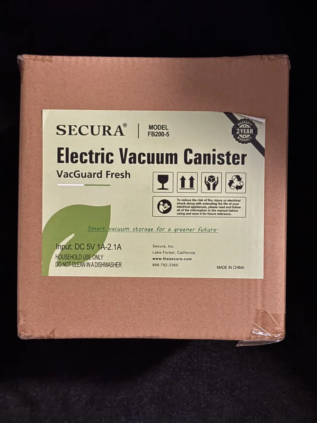 (New, available, read!) Electric Vacuum Canister 3L image indicator(7)