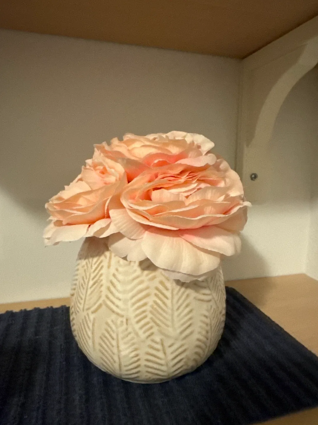 Artificial Floral  in Cream Vase thumbnail