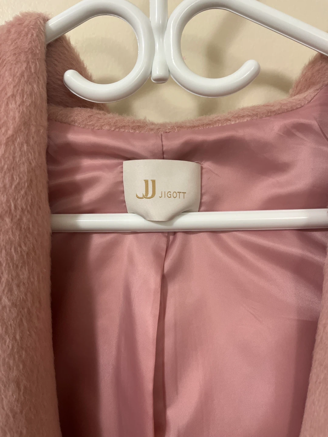 Jigott Pink Wool Blend Hooded Coat - photo 2