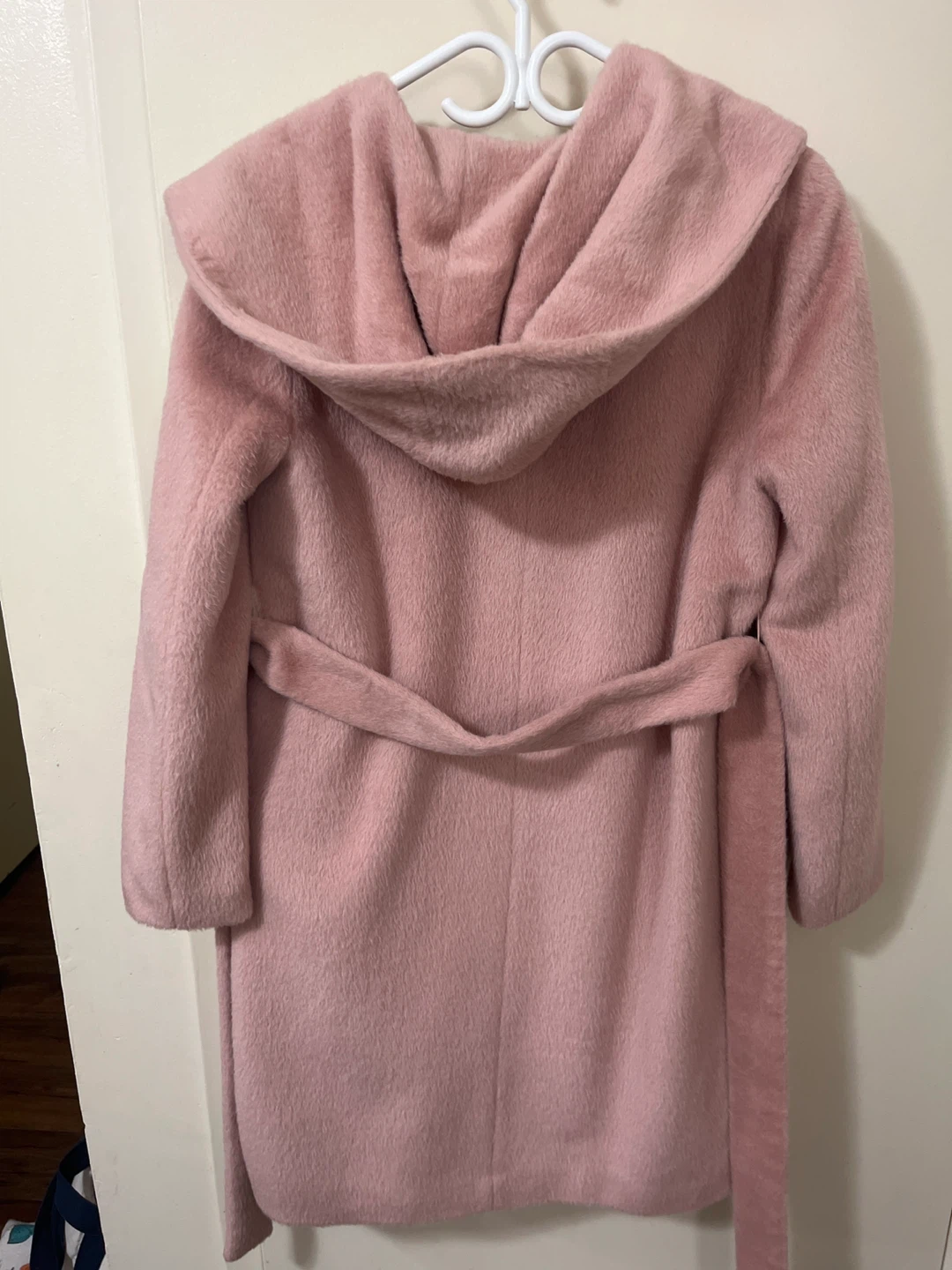 Jigott Pink Wool Blend Hooded Coat - photo 3