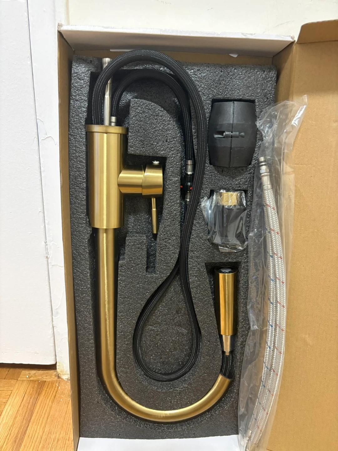 Gold Kitchen Faucet with Pull Down Sprayer - photo 5