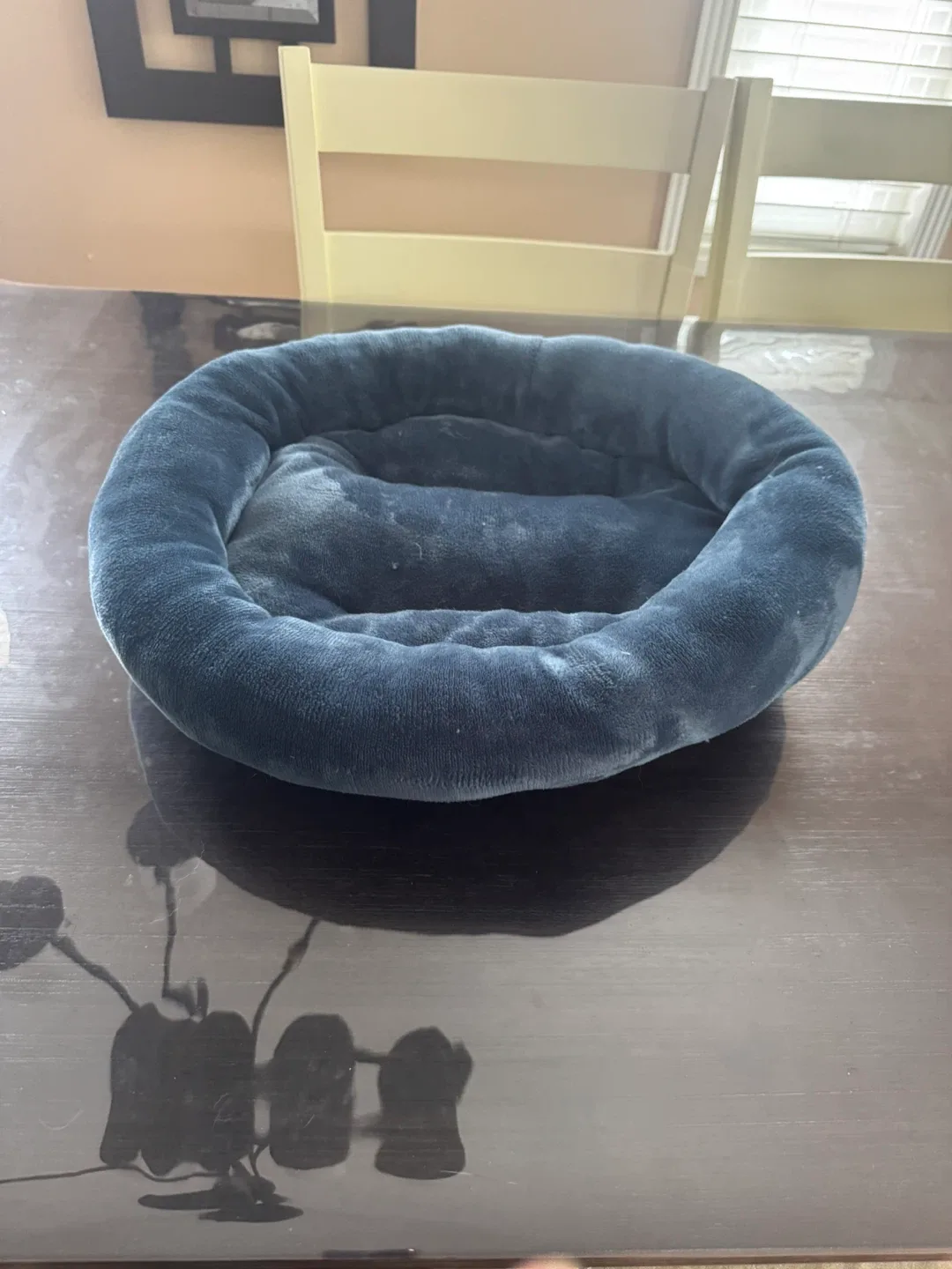 Blue Round Pet Bed image indicator(2)