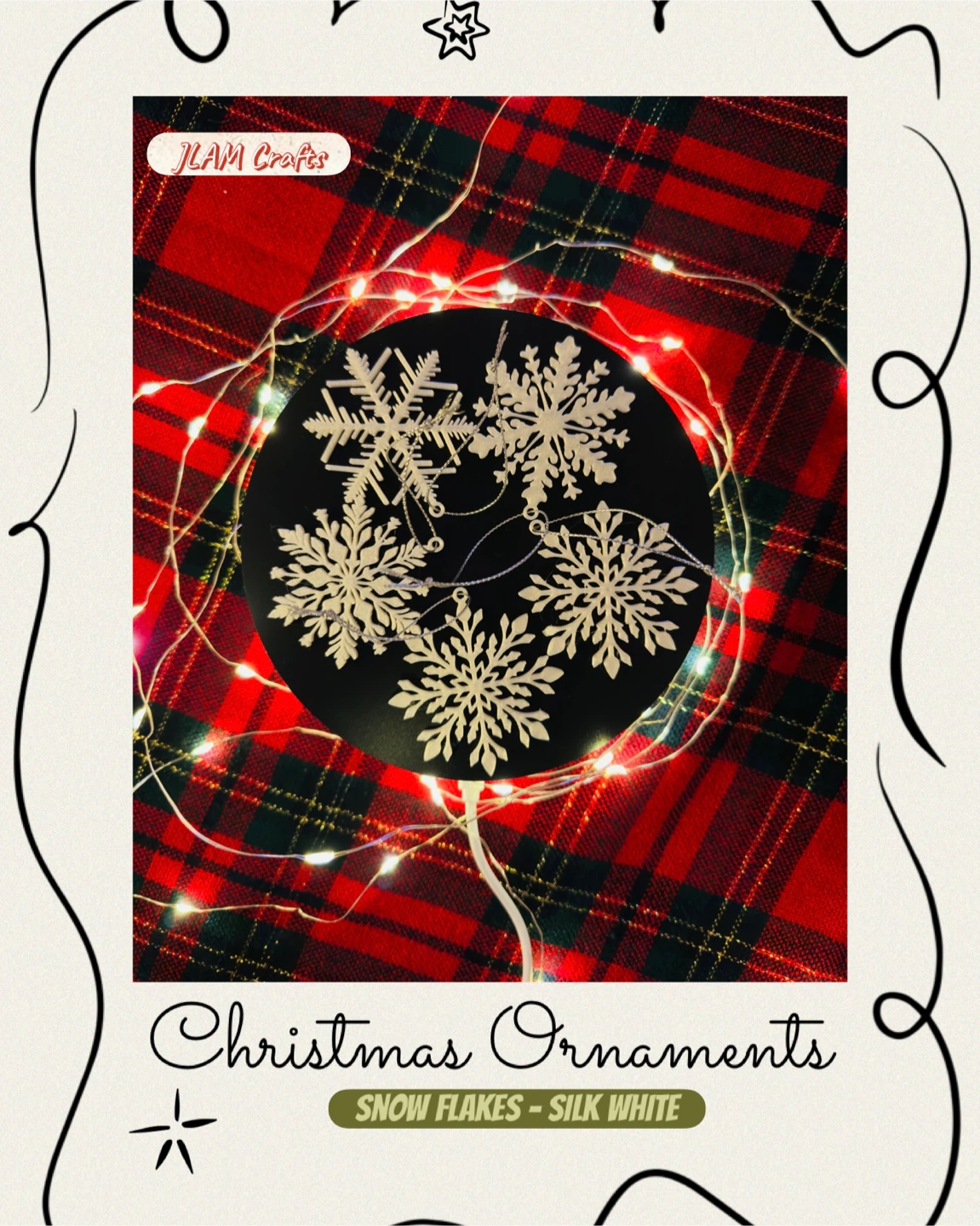 Christmas Ornaments - Snowflakes (10pcs per set)🎄❄️