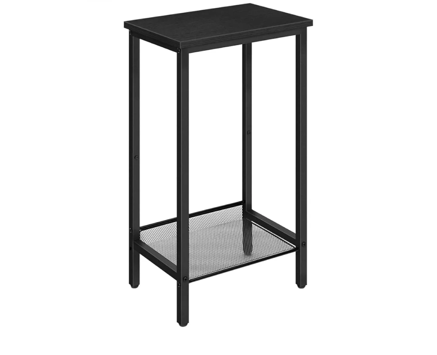 Black Wood Grain End Table