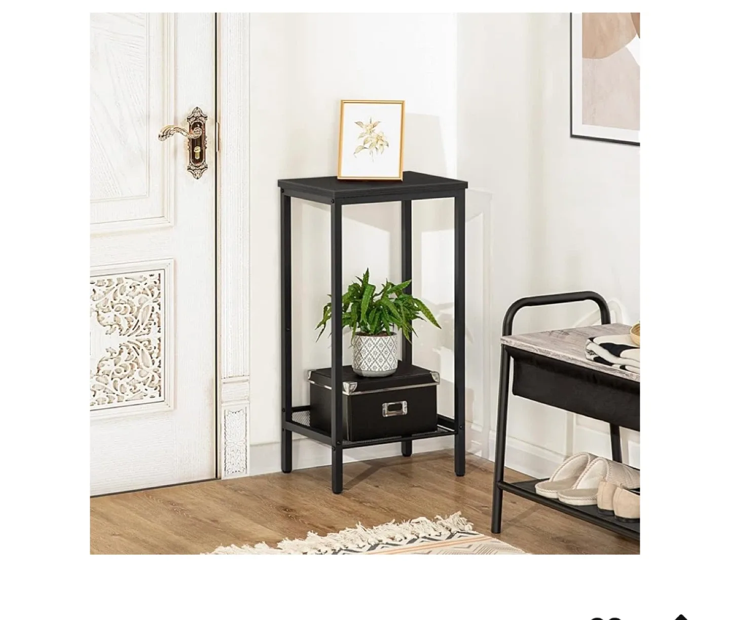 Black Wood Grain End Table image indicator(5)