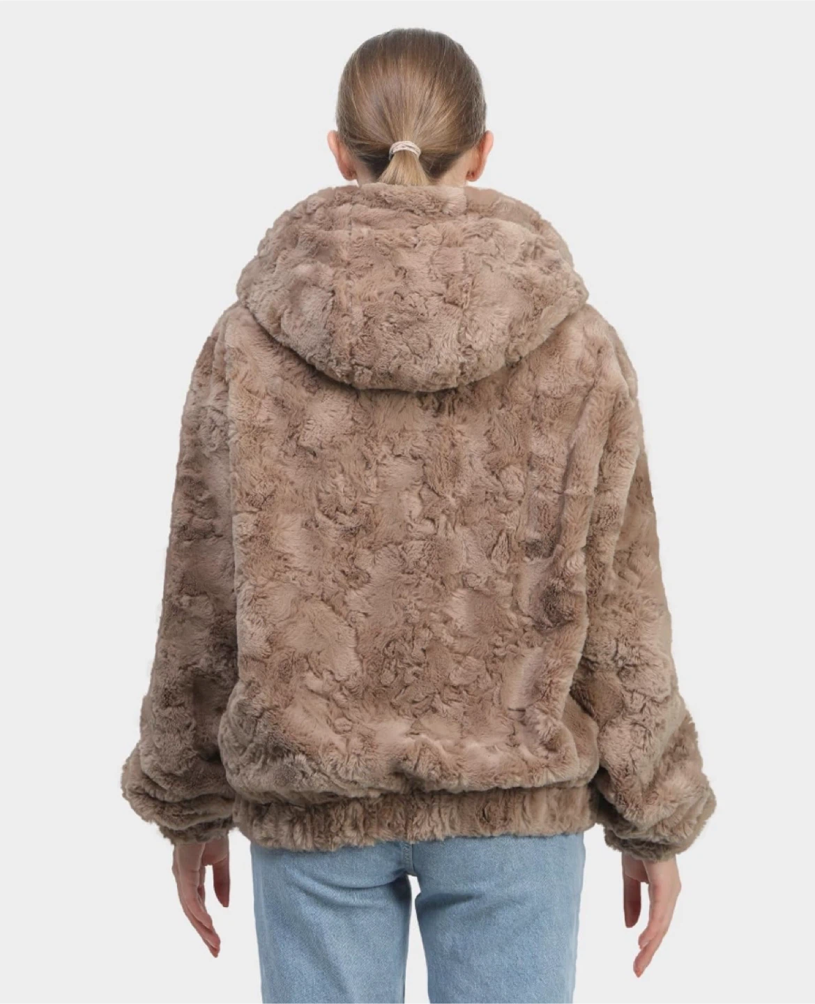 NEW! Furtoo Faux Fur Hoodie - Size Small - photo 2